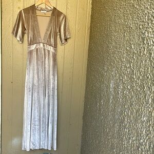 On the road velvet maxi dress